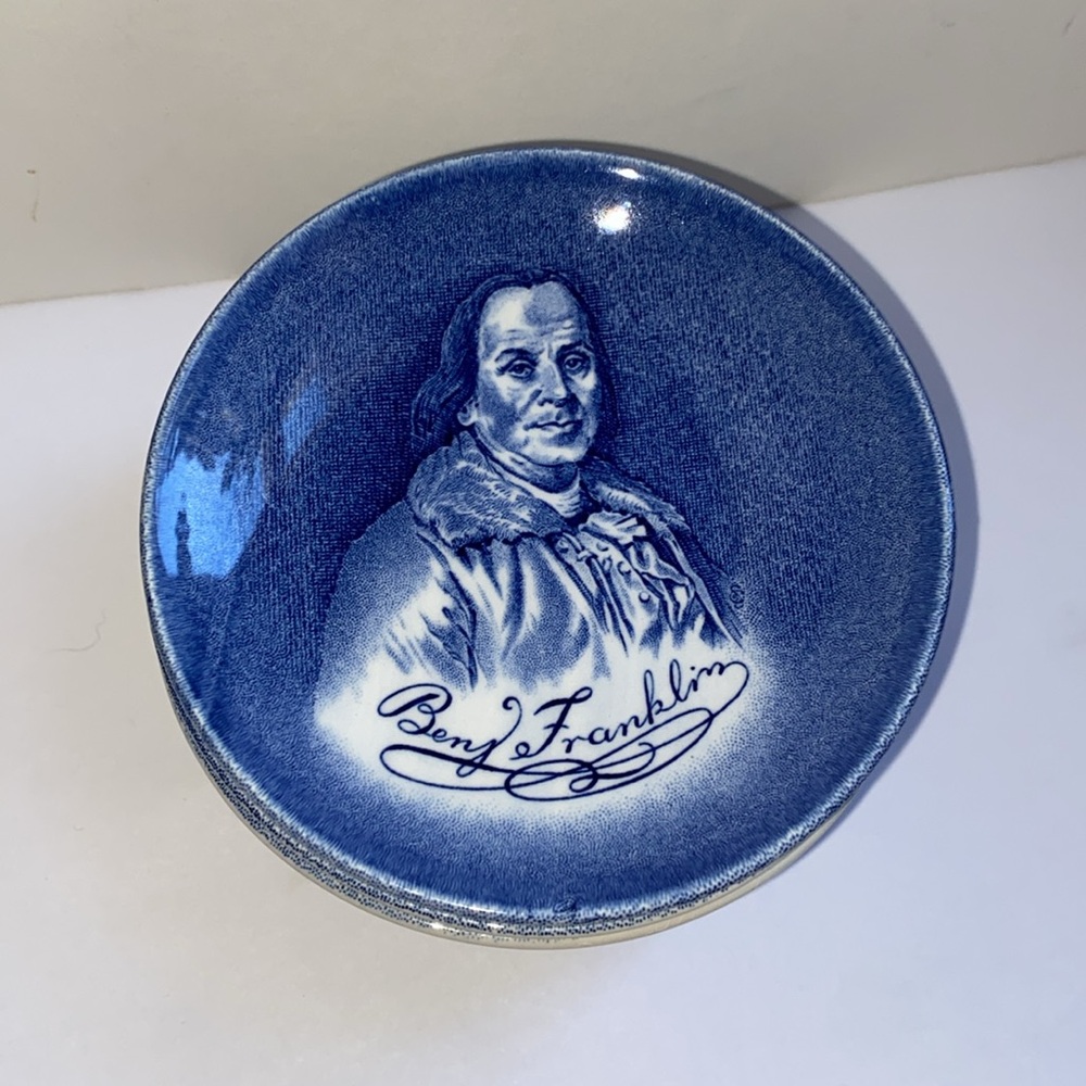 Set of 8 Enoch Wedgwood "Coaster" for The Benj. Franklin Tunstall Ltd.